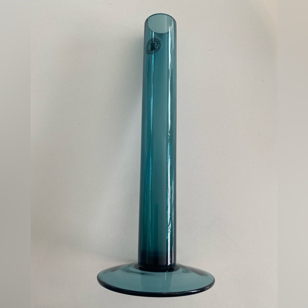 Blue vintage flower vase